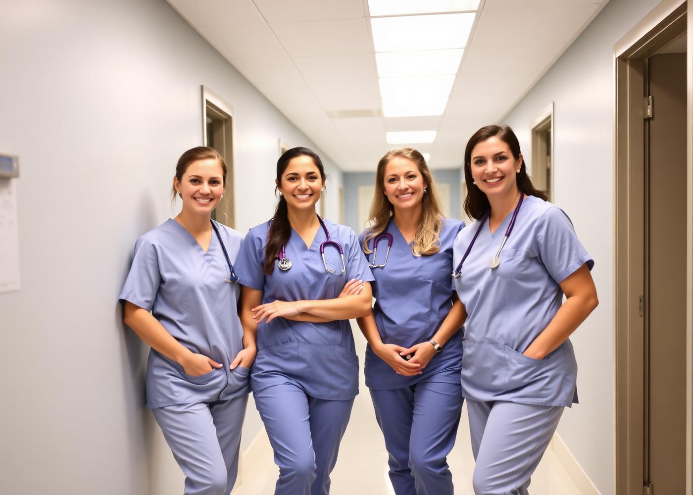 The Bright Smile Dental team together in the practice